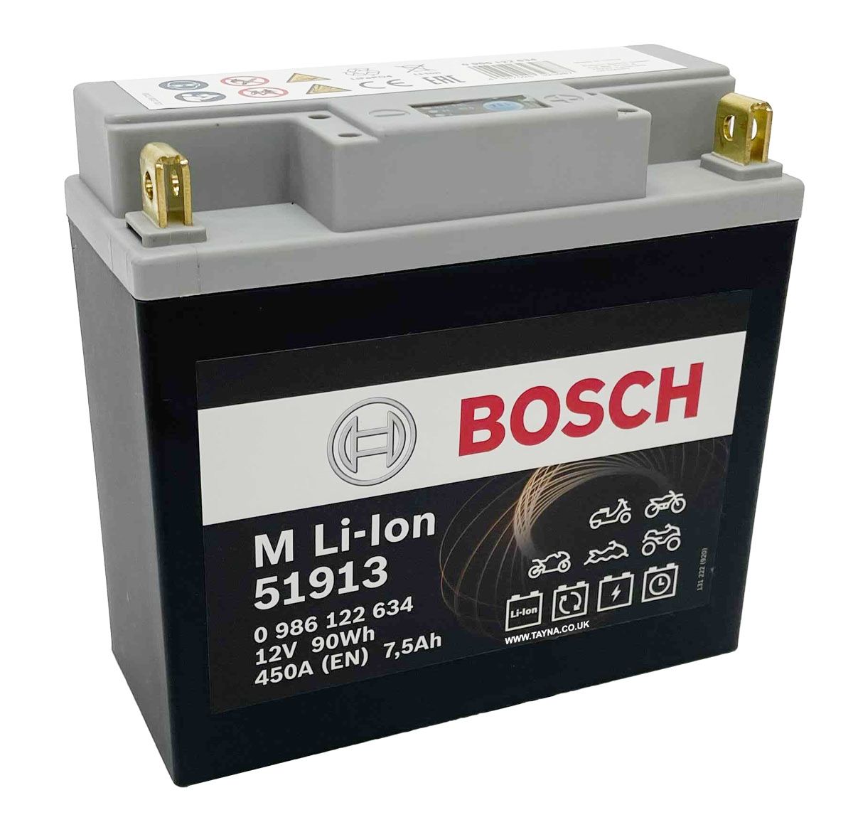 BOSCH 51913 LITHIUM BIKE BATTERY 12V