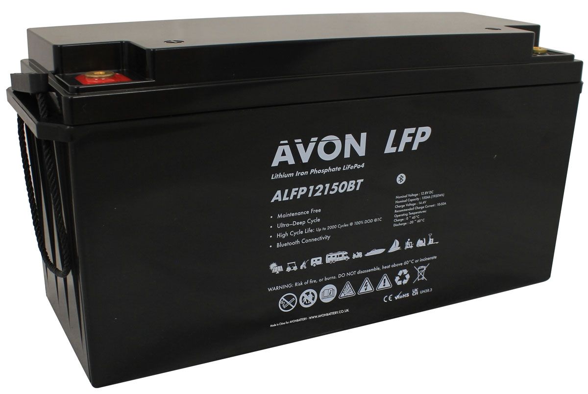 AVON ALFP12150BT LFP BLUETOOTH BATERIA LITOWA GŁĘBOKIEGO ROZŁADOWANIA 12 V 150 AH