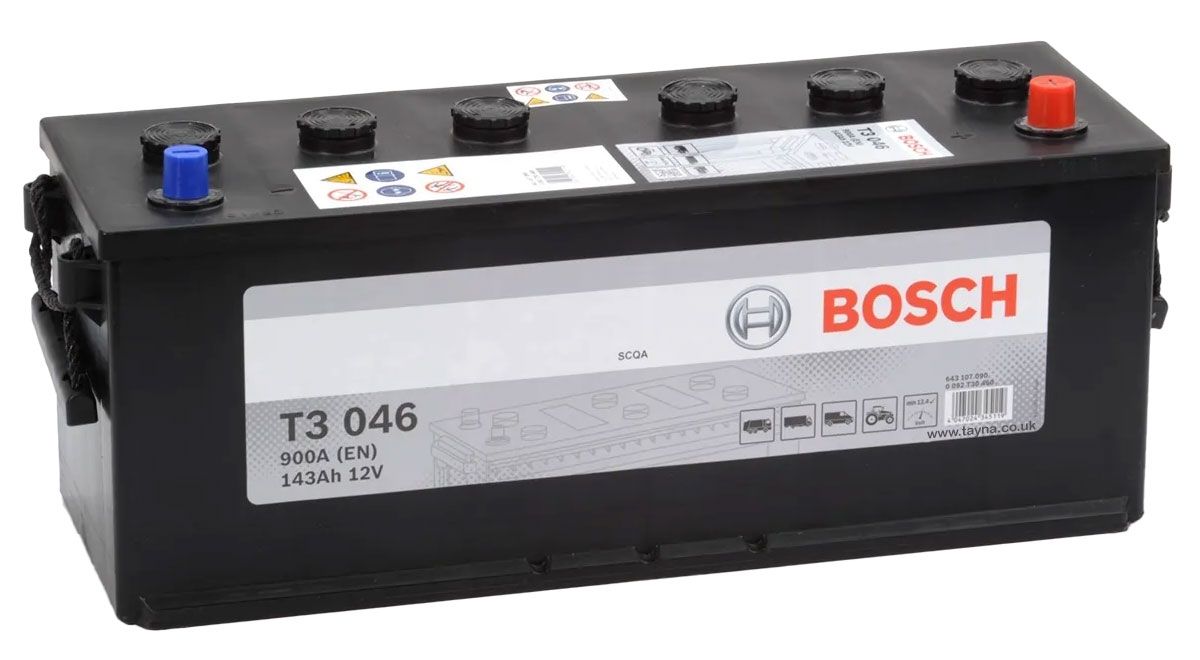 BOSCH T3 046 TRUCK BATTERY 12V 143AH TYPE 622UR T3046