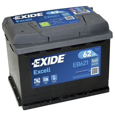 AKUMULATOR SAMOCHODOWY EXIDE EB621 EXCELL 60Ah 540A TYP: 078