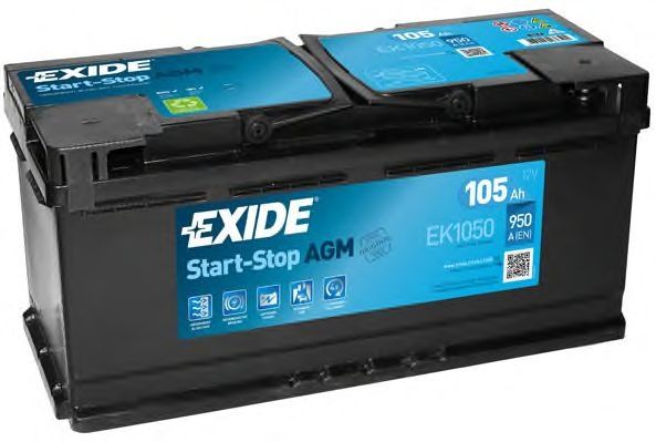 AKUMULATOR SAMOCHODOWY EXIDE EK1050 AGM 105Ah 950A TYP: 020
