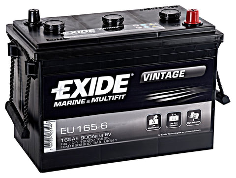 EXIDE EU165-6 MARINE LEISURE MULTIFIT VINTAGE BATTERY