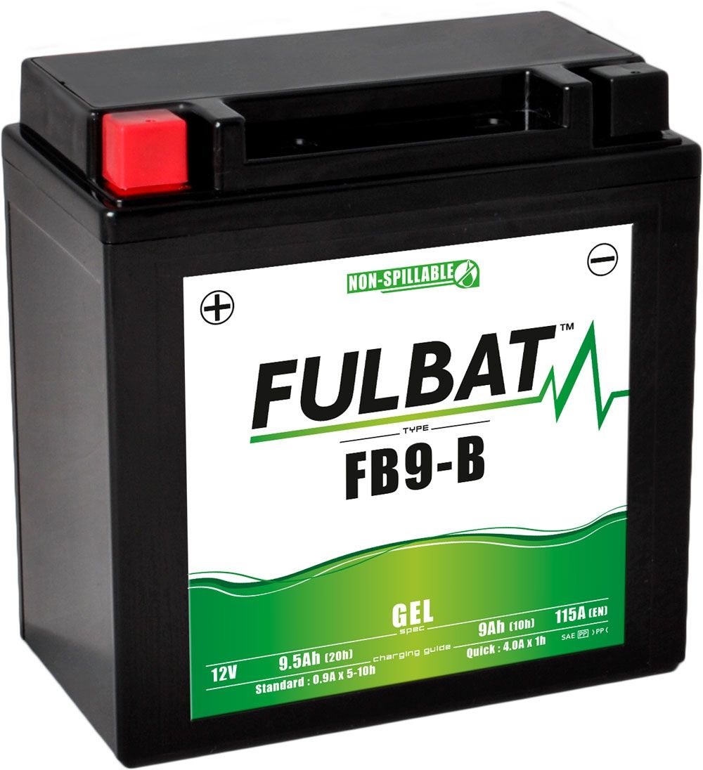 FULBAT FB9-B GEL MOTORCYCLE BATTERY YB9-B (12N9-4B-1)
