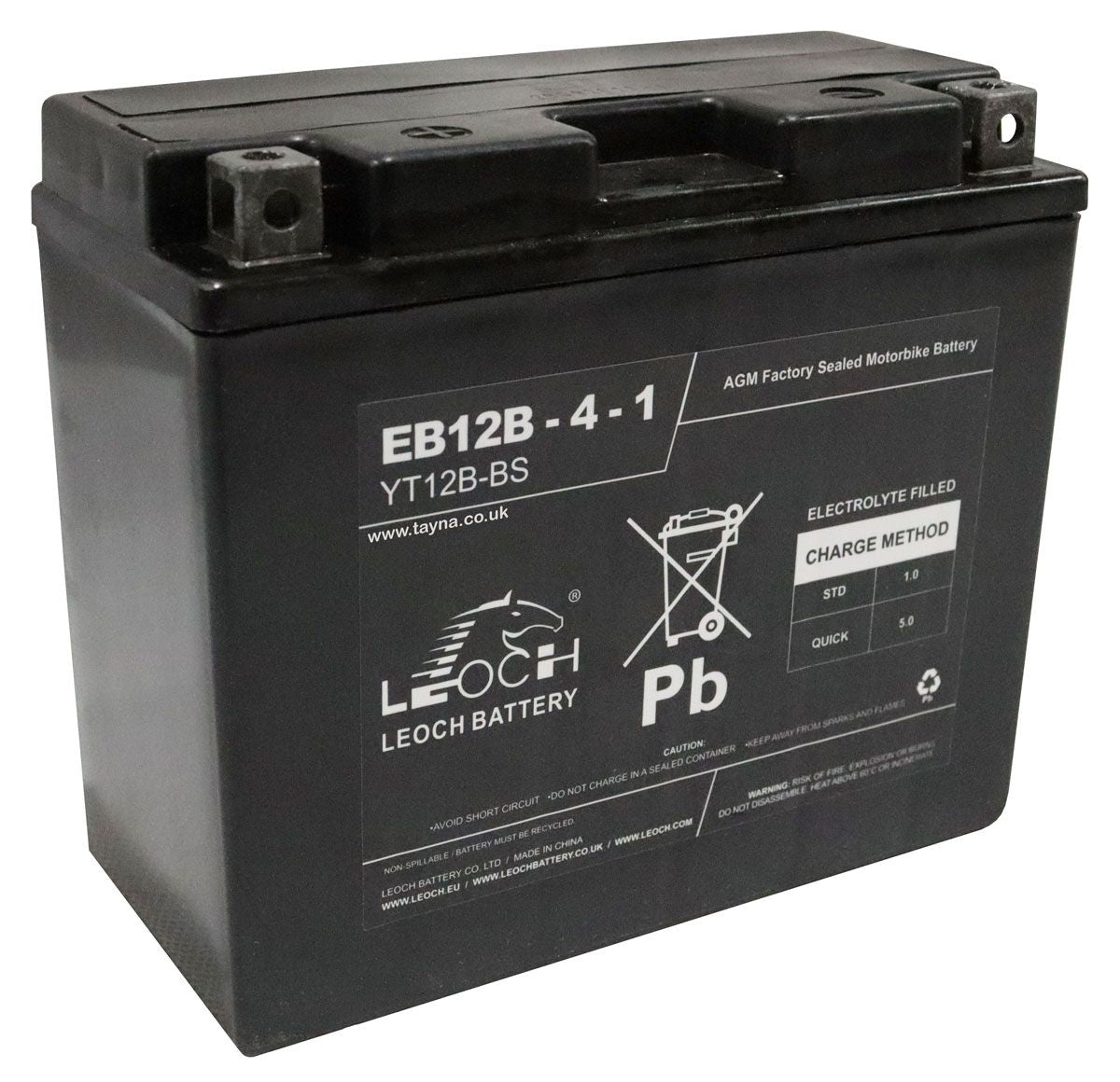 LEOCH YT12B-4 POWERSTART AGM MOTORCYCLE BATTERY