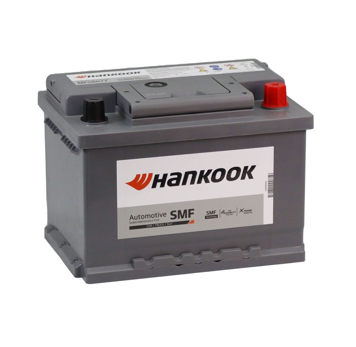 HANKOOK MF56077 CAR BATTERY 62Ah 510A TYPE: 075