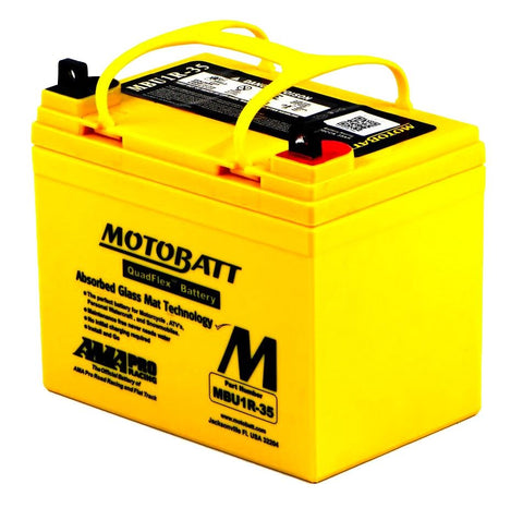MOTOBATT MBU1R-35 QUADFLEX AGM BIKE BATTERY 12V 35AH