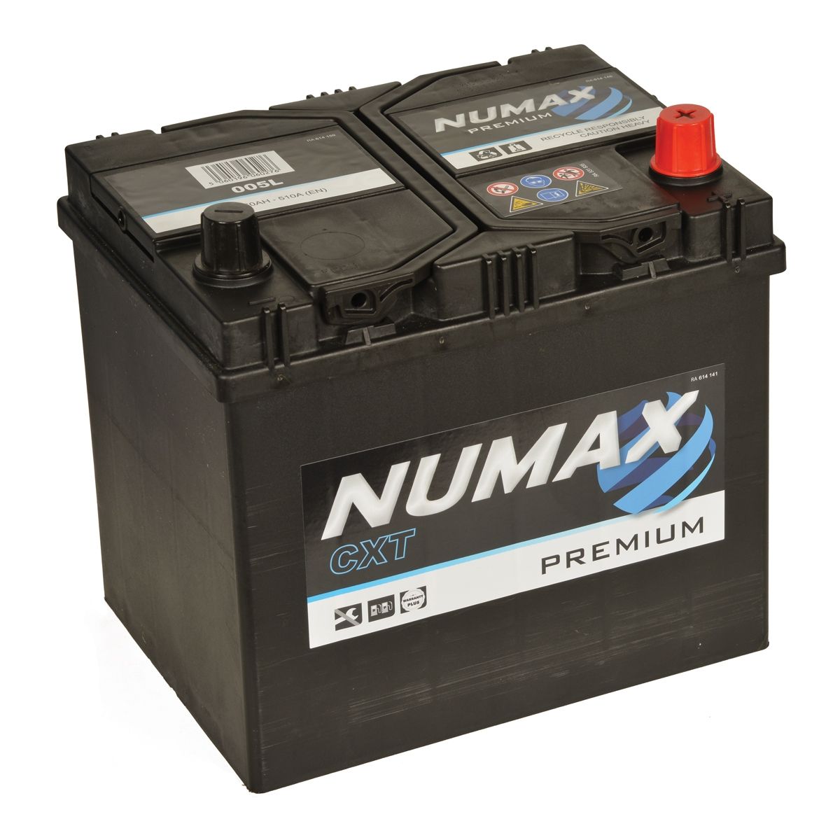 NUMAX CAR BATTERY 60Ah 510A TYPE: 005L