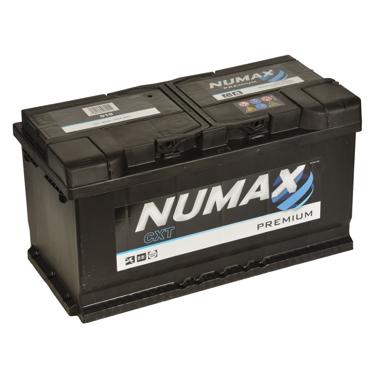 NUMAX CAR BATTERY 95Ah 800A TYPE: 019