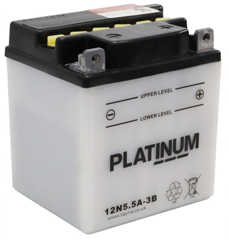 PLATINUM 12N5.5A-3B MOTORCYCLE BATTERY