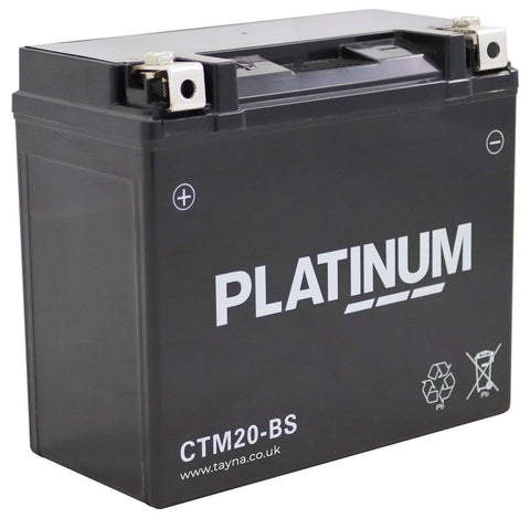 PLATINUM CTM20-BS AGM MOTORCYCLE BATTERY