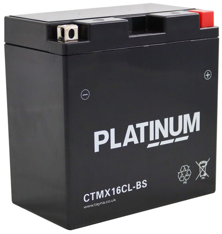 PLATINUM CTMX16CL-BS AGM MOTORCYCLE BATTERY