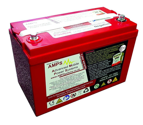 STERLING POWER AMPS 12V 100AH LIFEPO4 LITHIUM LEISURE BATTERY