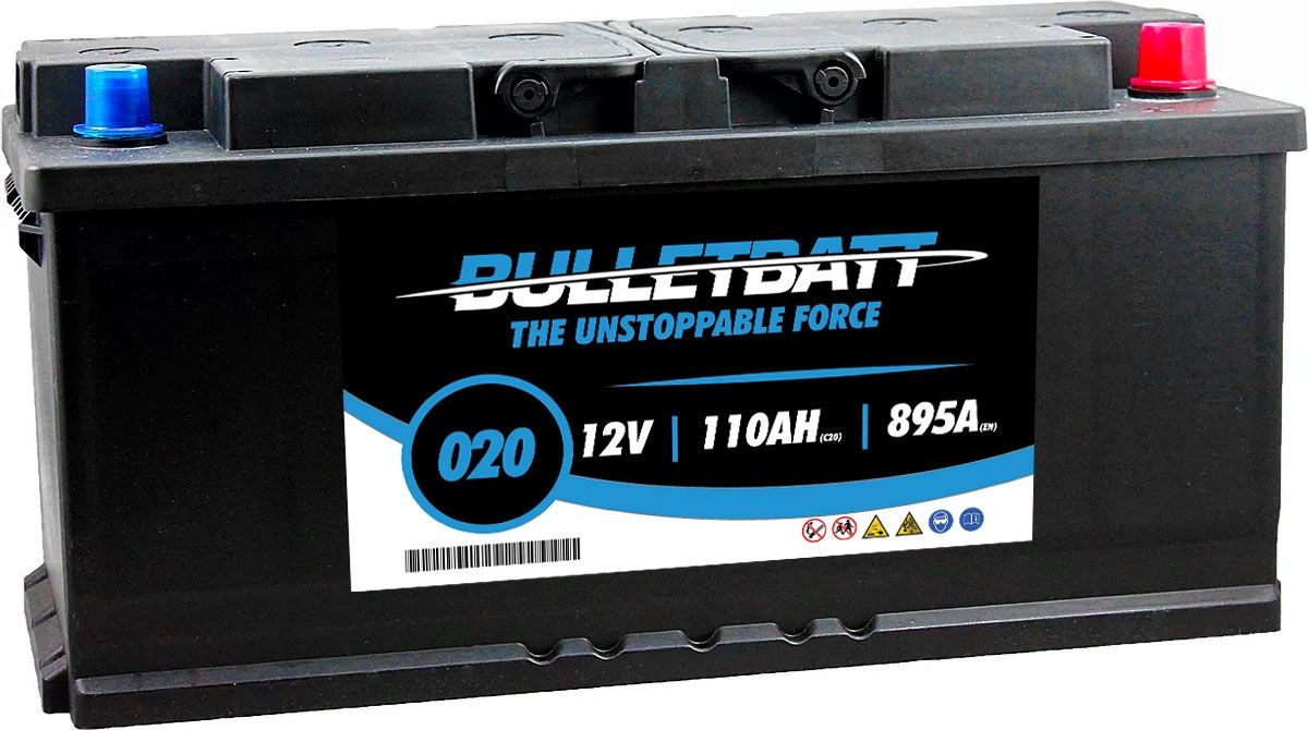 BULLETBATT CAR BATTERY 110Ah 895A TYPE: 020