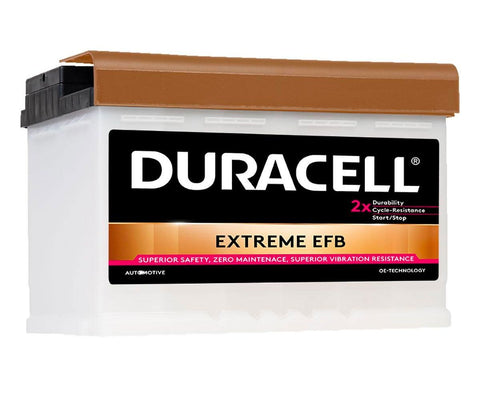 DURACELL DE70EFB DURACELL EXTREME CAR BATTERY 70Ah 660A TYPE: 096