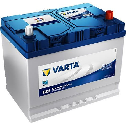 VARTA E23 VARTA NIEBIESKI AKUMULATOR SAMOCHODOWY 70Ah 630A TYP: 068