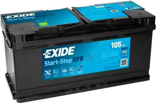 EXIDE EL1050 MICRO-HYBRID CAR BATTERY 105Ah 950A TYPE: 020
