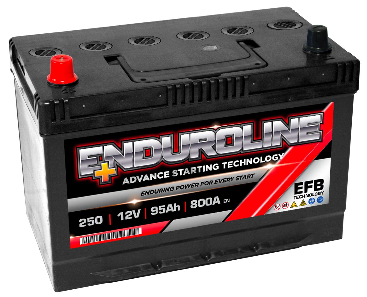 ENDUROLINE CAR BATTERY 95Ah 800A TYPE: 250