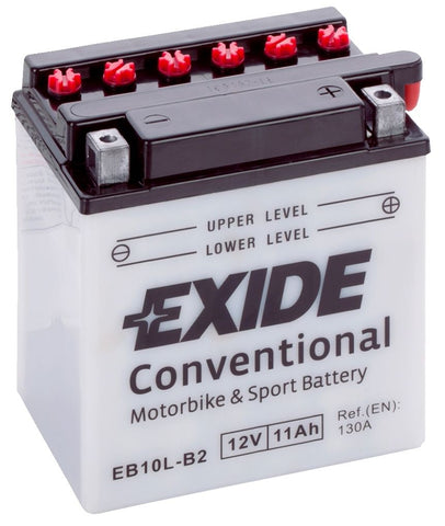 EXIDE EB10L-B2 12V CONVENTIONAL MOTORCYCLE BATTERY