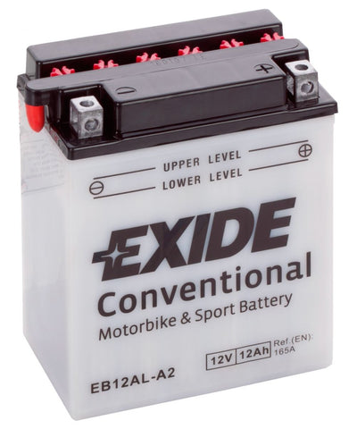 EXIDE EB12AL-A2 12V CONVENTIONAL MOTORCYCLE BATTERY