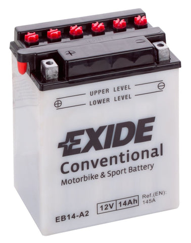 EXIDE EB14-A2 12V CONVENTIONAL MOTORCYCLE BATTERY