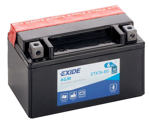 EXIDE ETX7A-BS 12V AGM MOTORCYCLE BATTERY