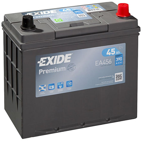 AKUMULATOR SAMOCHODOWY EXIDE EA456 PREMIUM 45Ah 390A TYP: 154