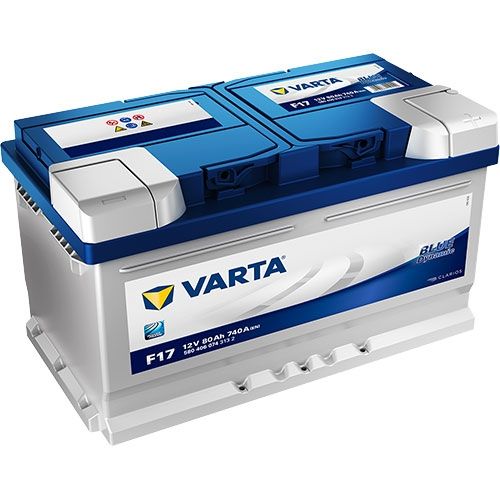 VARTA F17 VARTA BLUE CAR BATTERY 80Ah 740A TYPE: 110