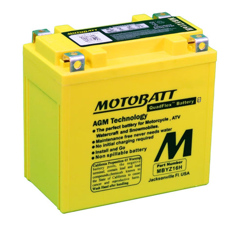 MOTOBATT MBYZ16H QUADFLEX AGM AKUMULATOR ROWEROWY 12V 16AH