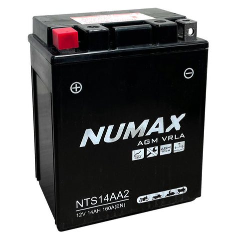 NUMAX YB14-A2 MOTORCYCLE BATTERY 12V 14AH AGM