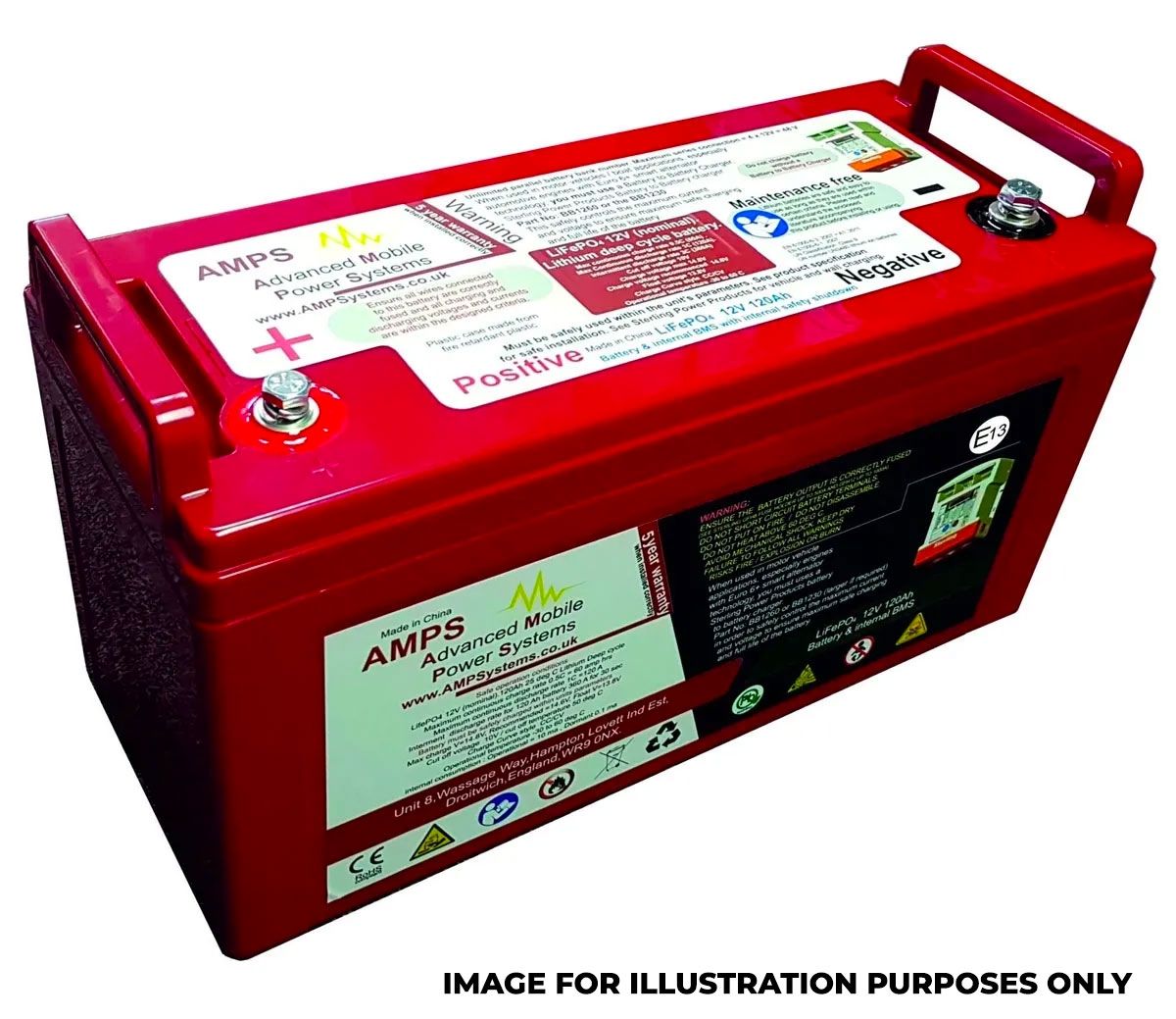 STERLING POWER AL12300 12V 300AH LIFEPO4 LITHIUM LEISURE BATTERY