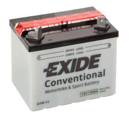 EXIDE U1R-11 12V CONVENTIONAL MOTORCYCLE BATTERY 30AH