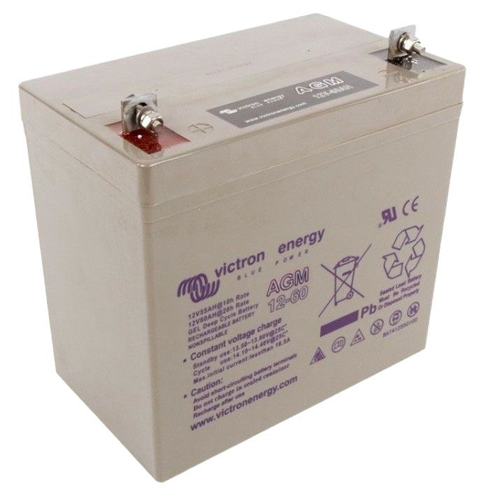 VICTRON ENERGY BAT412550084 AGM DEEP CYCLE BATTERY 12V 60AH