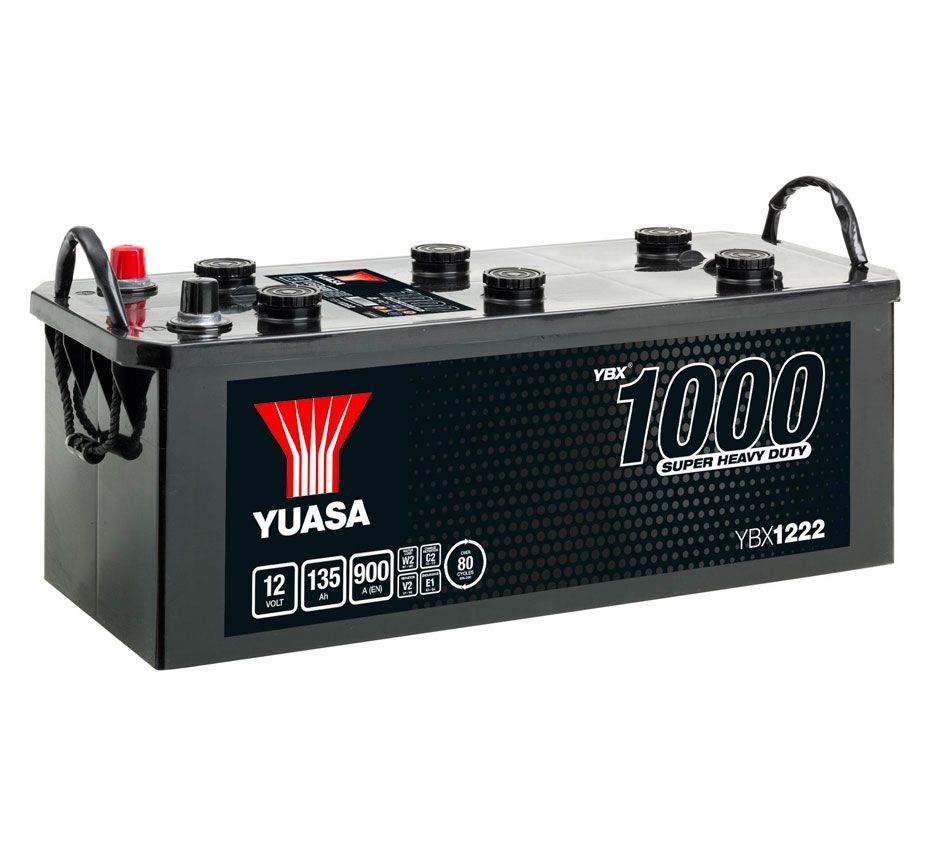 YUASA 622HD YBX1 SHD CARGO SUPER CIĘŻKI AKUMULATOR 12V 135AH YBX1222