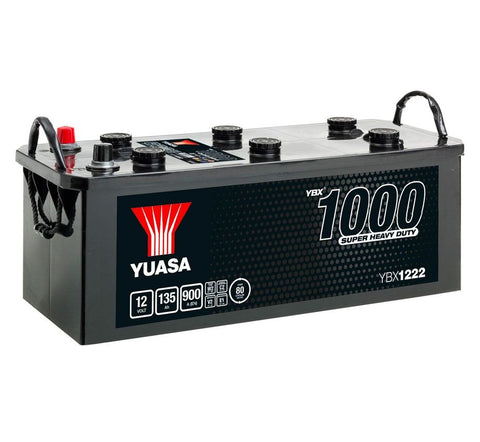 YUASA 622HD YBX1 SHD CARGO SUPER CIĘŻKI AKUMULATOR 12V 135AH YBX1222