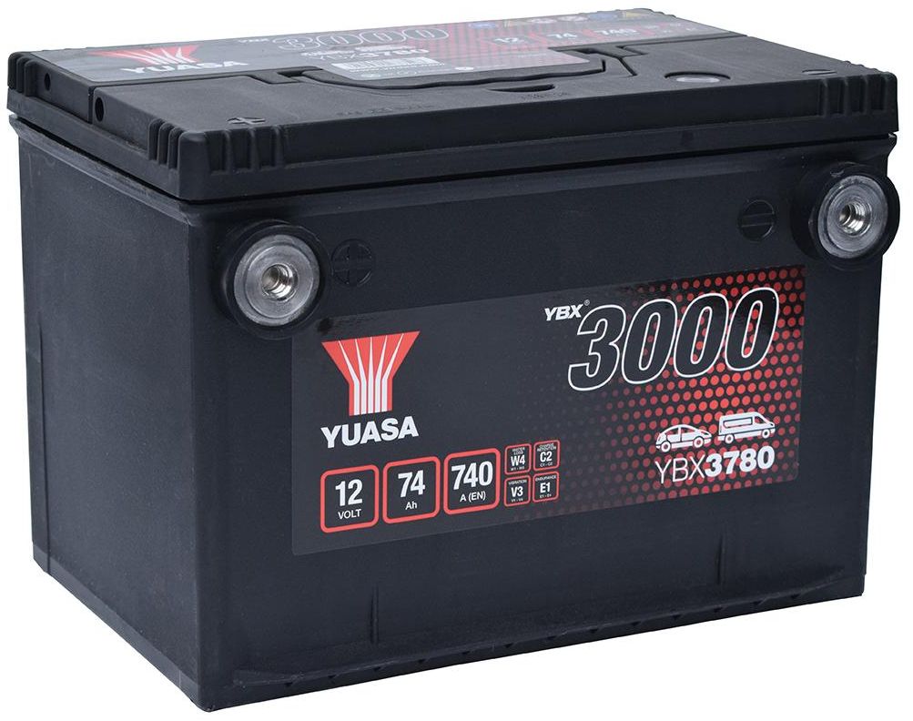 AKUMULATOR SAMOCHODOWY YUASA YBX3780 74Ah 740A