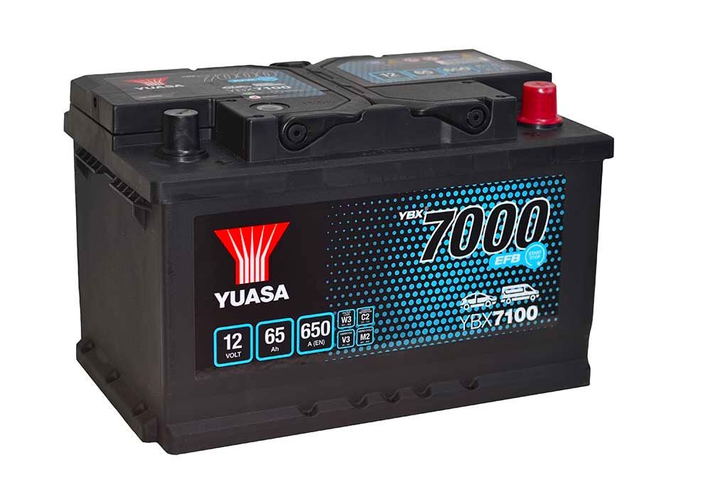 YUASA YBX7100 CAR BATTERY 65Ah 650A TYPE: 100