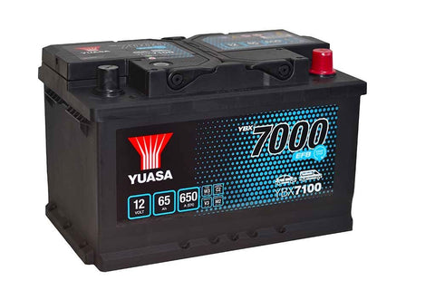 YUASA YBX7100 CAR BATTERY 65Ah 650A TYPE: 100