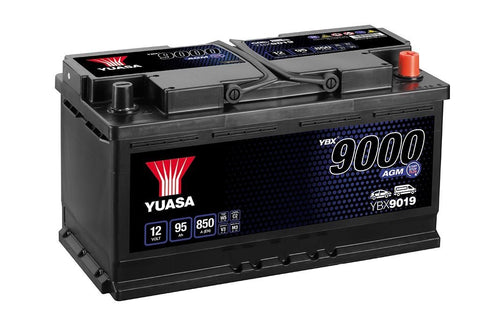 YUASA YBX9019 CAR BATTERY 95Ah 850A TYPE: 019