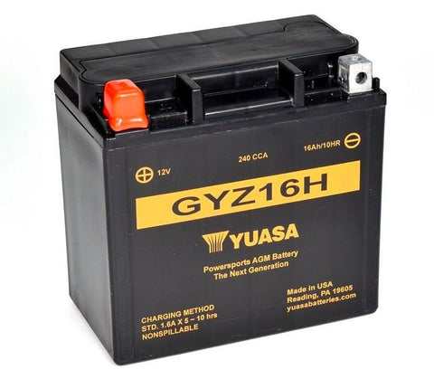 YUASA GYZ16H HIGH PERFORMANCE MF MOTORCYCLE BATTERY