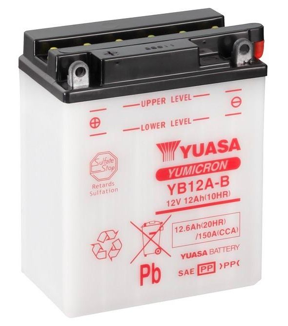 YUASA YB12A-B YUMICRON MOTORCYCLE BATTERY