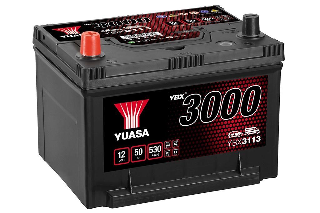 YUASA YBX3113 AKUMULATOR SAMOCHODOWY 50Ah 530A TYP: 113