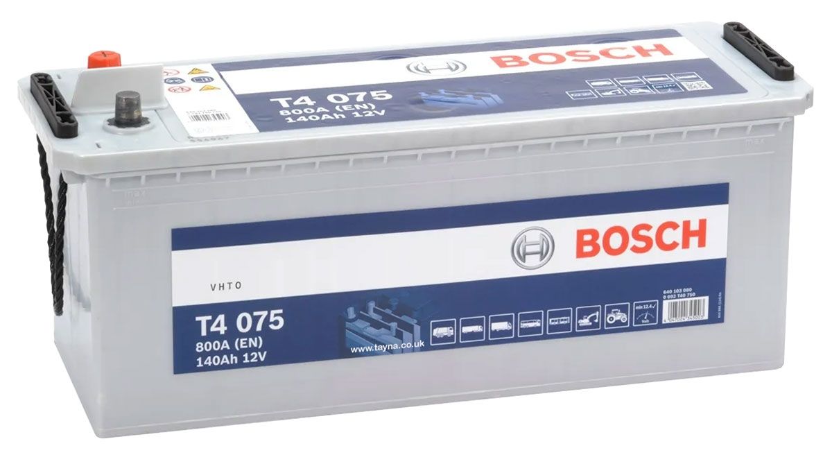 BOSCH T4 075 TRUCK BATTERY 12V 140AH TYPE 627HD T4075