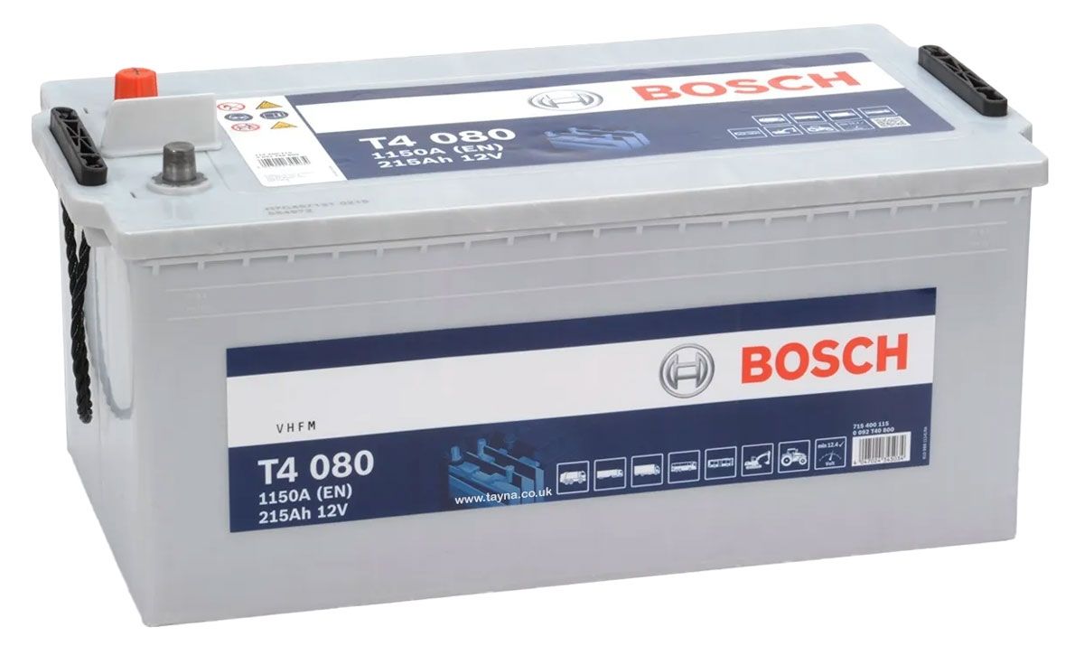 BOSCH T4 080 TRUCK BATTERY 12V 215AH TYPE 625HD T4080
