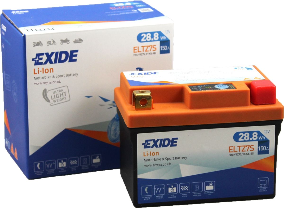 EXIDE ELTZ7S LI-ION LITHIUM MOTORBIKE BATTERY 12V