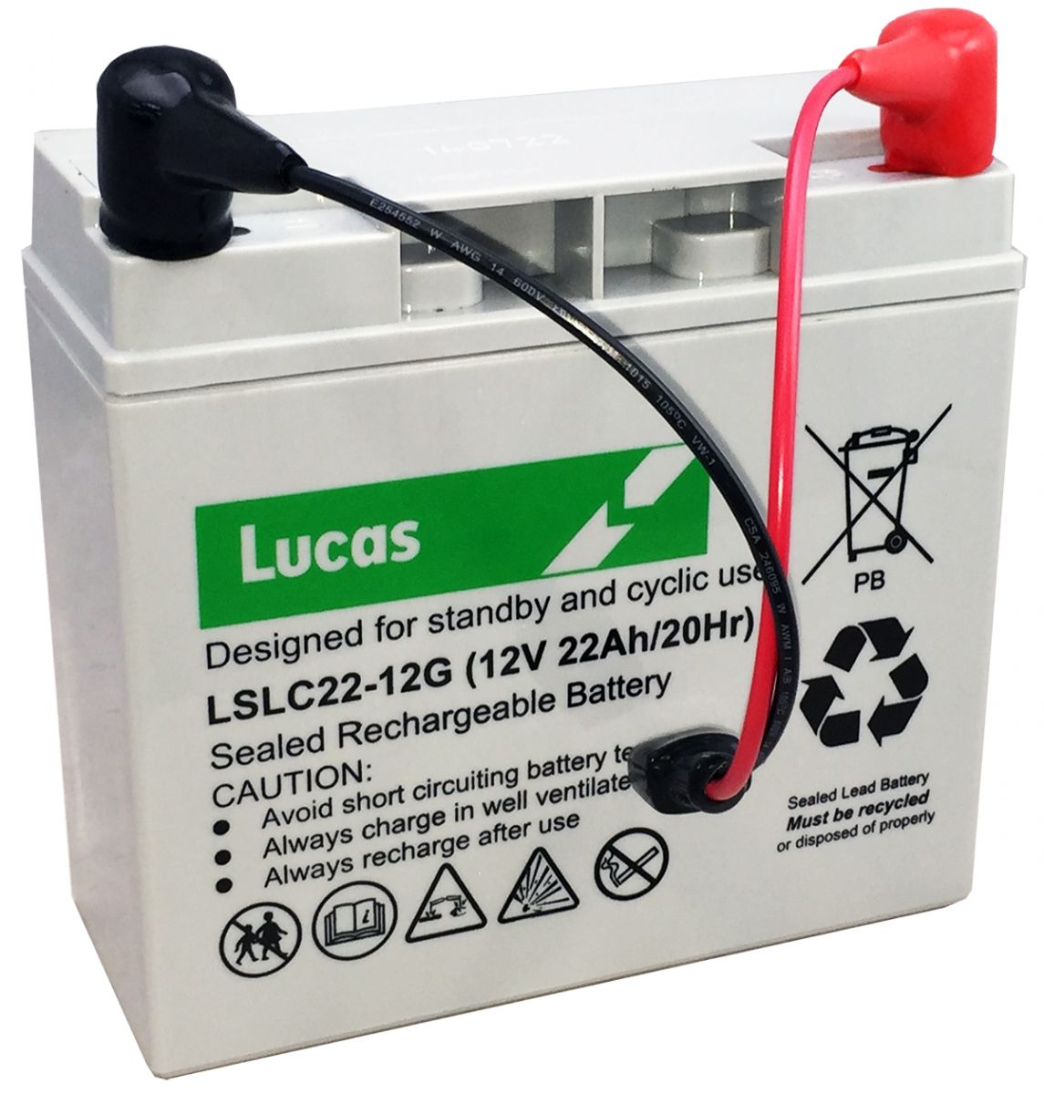 LUCAS LSLC22-12G GOLF BATTERY WITH TORBERRY LEAD