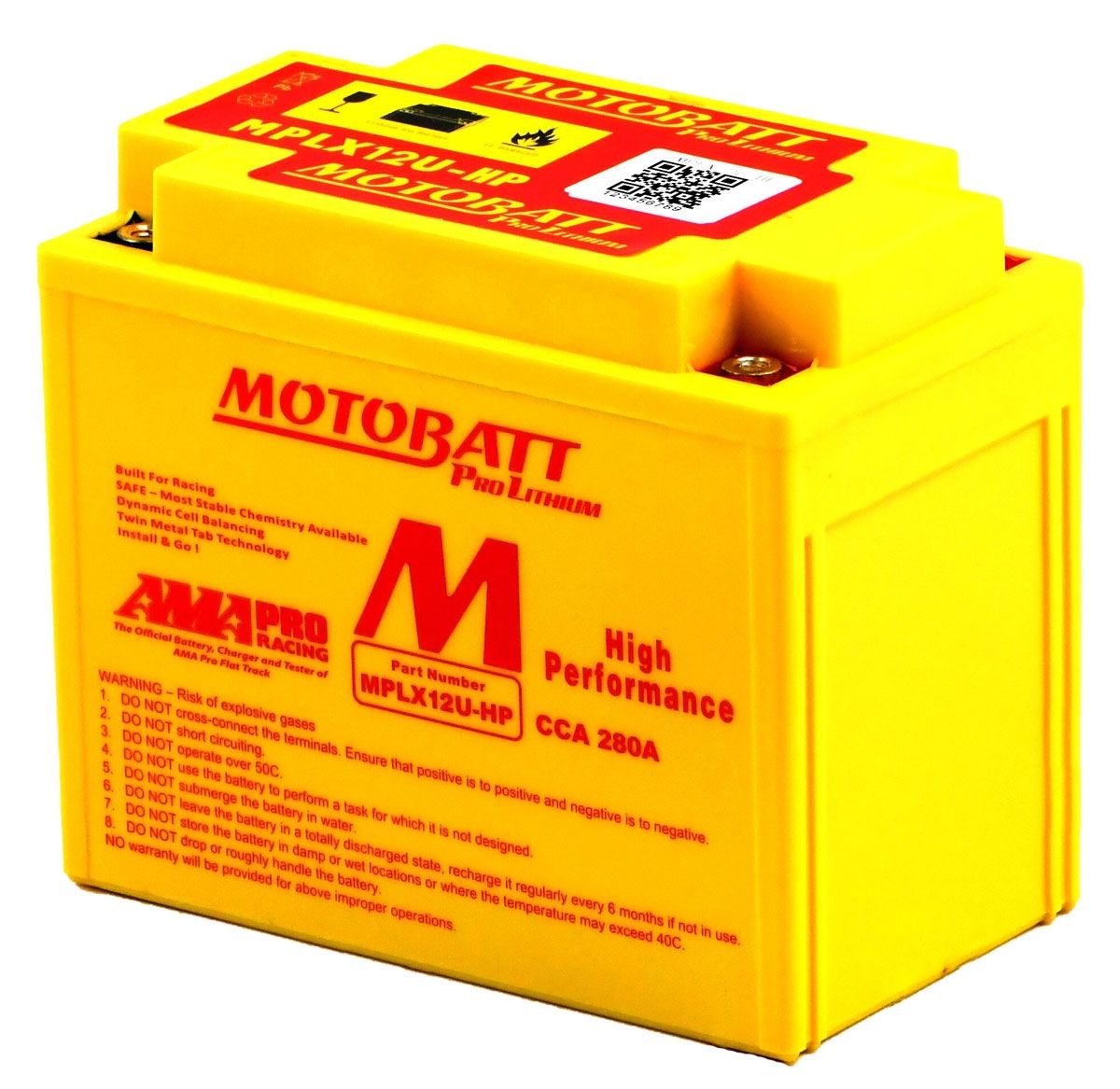 MOTOBATT MPLX14AU-HP LITHIUM BIKE BATTERY