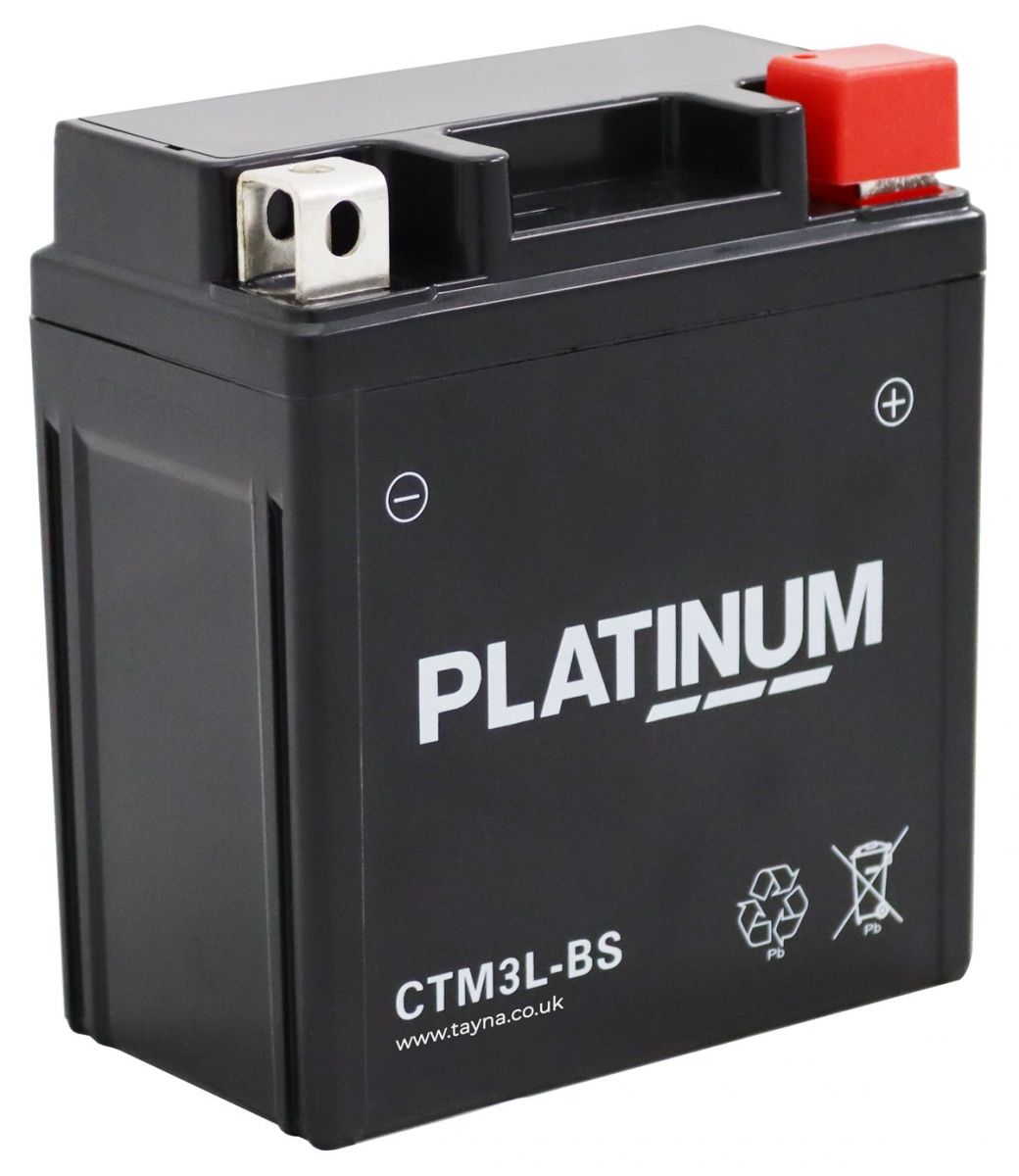 PLATINUM CTM3L-BS AGM MOTORCYCLE BATTERY