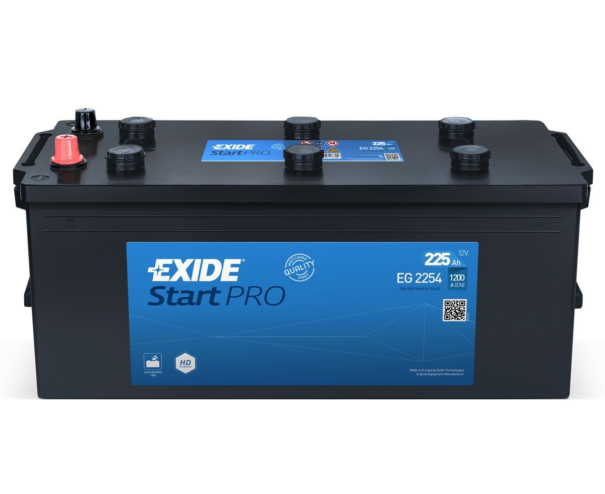 EXIDE EG2254 START PRO AKUMULATOR KOMERCYJNY O WYSOKIEJ WYDAJNOŚCI 12 V 225 AH 624 SE