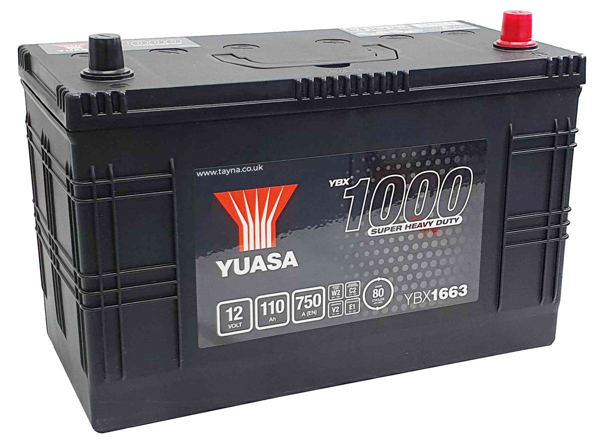 YUASA 663HD YBX1 SHD CARGO SUPER HEAVY DUTY BATTERY 12V 110AH YBX1663