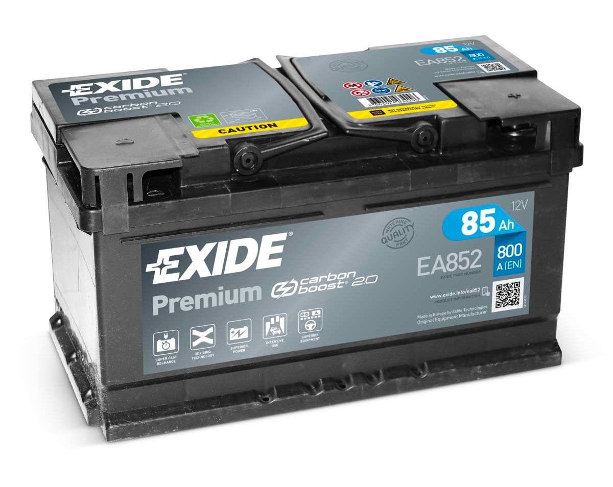 AKUMULATOR SAMOCHODOWY EXIDE EA852 PREMIUM 85Ah 800A TYP: 110